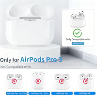 ULuck Zamjenska kutija za punjenje za AirPods Pro 3 (2025) - Type-C priključak za punjenje, s gumbom za Bluetooth sinkronizaciju, jednostavno uparivanje, bez slušalica 2