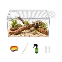 Terárium Reptile Growth z PC s magnetickým uzáverom, 30x20x15 cm, chovný box vhodný pre tarantuly, jašterice, hmyz, ryby a kraby 1