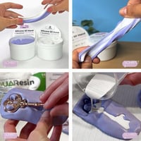 Reschimica SIL Hand 1:1 silikonska glina 250 g – materijal za oblikovanje i lijevanje, DIY silikonska guma za ručni rad, neljepljiva masa za modeliranje 4