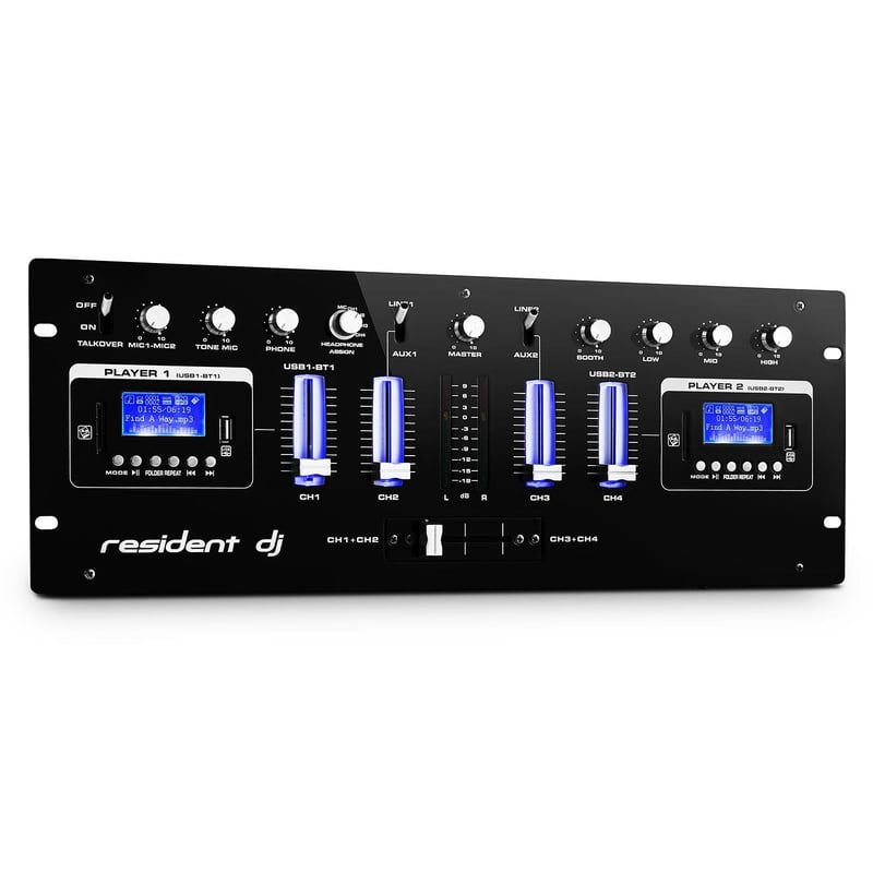 Resident DJ DJ405USB 4-kanalna DJ mikseta - Bluetooth, USB, SD, AUX