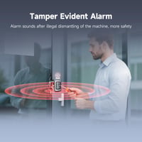 Retekess T-AC04 Prístupový systém s klávesnicou, IP68 vodotesný, kovový, PIN kód, RFID 125 kHz, 2000 používateľov, WG26, podsvietenie, otvárač dverí pre byt a kanceláriu 6
