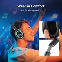 Retekess TA004 Silent Disco Vezeték Nélküli Fejhallgató 3 Csatorna HiFi Stereo 7