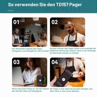 Reštauračný privolávací systém Retekess TD157, 16 pagerov, systém pre obsluhu reštaurácií, bezdrôtový signalizátor 3