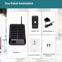 Reštauračný privolávací systém Retekess TD157, 16 pagerov, systém pre obsluhu reštaurácií, bezdrôtový signalizátor 7