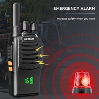 Retevis H777H Professzionális Walkie Talkie PMR Rádió 6 db Töltővel Type-C - With concealed display 7