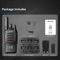Retevis H777H Professzionális Walkie Talkie PMR Rádió 6 db Töltővel Type-C - With concealed display 9