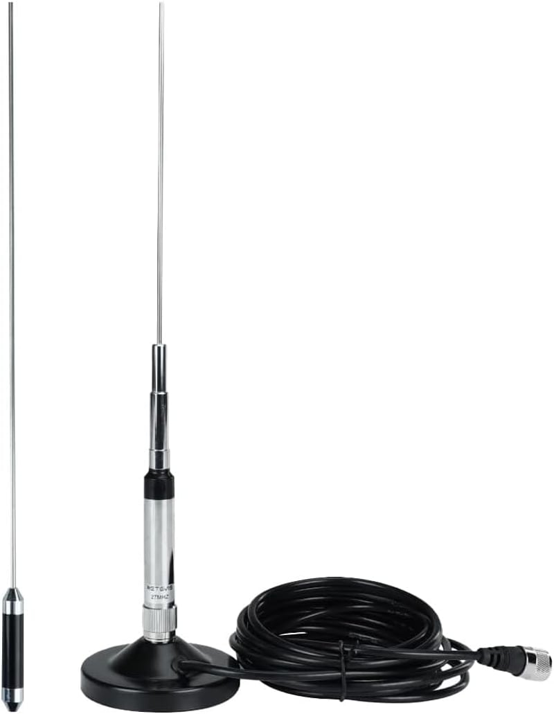 Retevis MR500 CB rádió antenna 150W 26-29MHz PL259 mágneses tartóval