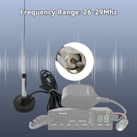 Retevis MR500 CB rádió antenna 150W 26-29MHz PL259 mágneses tartóval 4