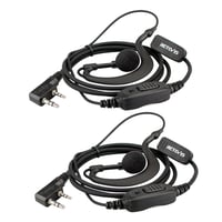 Retevis RE3120 Radio Slušalice 2-Pinski C-Tip Slušalica JUCJET RT24 RT27 RT668 Baofeng BF-888S Kenwood Walkie Talkie Kompatibilne (2 kom) 1