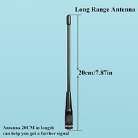 Retevis RHD701 SMA-Female Kettős Sávú Nagy Teljesítményű Antenna Walkie Talkie Készülékekhez - Kompatibilis H777 RT5 RT5R RT6 BAOFENG UV5R A 7