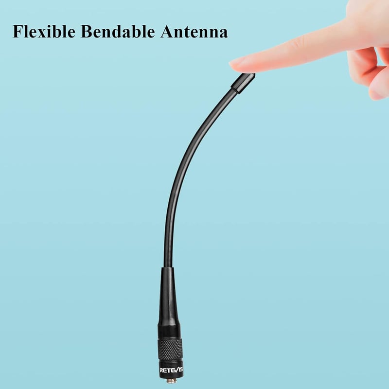 Retevis RHD701 SMA-Female Kettős Sávú Nagy Teljesítményű Antenna Walkie Talkie Készülékekhez - Kompatibilis H777 RT5 RT5R RT6 BAOFENG UV5R A