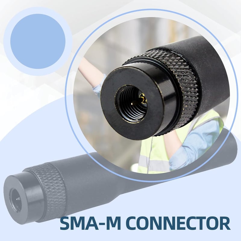 Retevis RT20 Kettős Sávú VHF/UHF Walkie Talkie Antenna SMA-M Csatlakozóval - Kompatibilis RT1 RT3 RT82 Baofeng UV-3R TYT YAESU Rádiókkal (2d