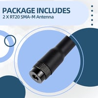 Retevis RT20 Kettős Sávú VHF/UHF Walkie Talkie Antenna SMA-M Csatlakozóval - Kompatibilis RT1 RT3 RT82 Baofeng UV-3R TYT YAESU Rádiókkal (2d 9