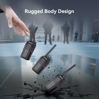 Retevis RT27 PMR446 Walkie Talkie 16 csatornás készlet 10db fekete fejhallgatóval 4