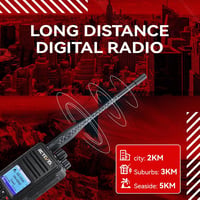 Retevis RT3S DMR analóg digitális amatőr rádió OpenGD77 támogatással, dupla idősávos ismétlő, kompatibilis Mototrbo Animal II, fekete, 1 db 7
