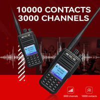 Retevis RT3S DMR analóg digitális amatőr rádió OpenGD77 támogatással, dupla idősávos ismétlő, kompatibilis Mototrbo Animal II, fekete, 1 db 6