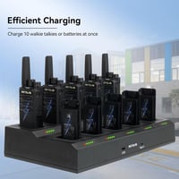 Retevis RT668 PMR446 Walkie Talkie 10db Fekete + 10in1 Töltő USB Type-C 4