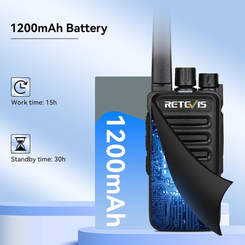 Retevis RT668 PMR446 Walkie Talkie 10db Fekete + 10in1 Töltő USB Type-C