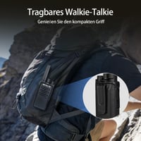 Retevis RT668 PMR walkie talkie szett fejhallgatóval, VOX funkcióval, hosszú hatótávú kézi adóvevő felnőtteknek, fekete, 2 db 5