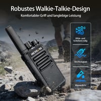 Retevis RT668 PMR walkie talkie szett fejhallgatóval, VOX funkcióval, hosszú hatótávú kézi adóvevő felnőtteknek, fekete, 2 db 2