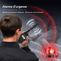 Set 2 stații radio emisie-recepție Retevis RT86S cu cască, rază lungă de acțiune, ecran LCD, baterie 2600 mAh, încărcare USB-C, apel de grup, negru 5