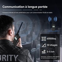 Set 2 stații radio emisie-recepție Retevis RT86S cu cască, rază lungă de acțiune, ecran LCD, baterie 2600 mAh, încărcare USB-C, apel de grup, negru 2