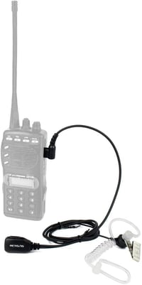 Căști cu microfon pentru stații radio Retevis cu conector cu 2 pini, 5 bucăți, pentru Motorola CP040, DP1400, GP68, GP88 7