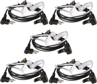 Căști cu microfon pentru stații radio Retevis cu conector cu 2 pini, 5 bucăți, pentru Motorola CP040, DP1400, GP68, GP88 1