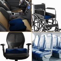 Retoo ortopedski jastuk za uredsku stolicu od memorijske pjene, ergonomski jastuk za rasterećenje trtične kosti, poboljšava cirkulaciju, za ured i auto 6