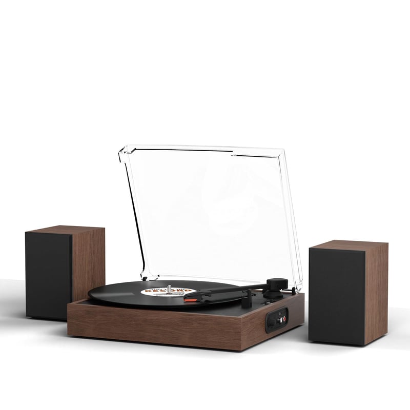 Pickup portabil stil geamantan Retrolife cu Bluetooth - nuc