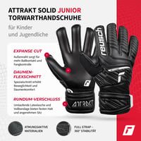 Dječje golmanske rukavice Reusch Attrakt Solid Junior – Solid Latex grip, kružna bandaža, prozračne, za trening i utakmice 2