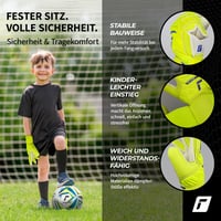 Mănuși de portar Reusch Attrakt Solid Junior - Galben/Albastru/Alb, mărimea 4 - Aderență puternică și potrivire stabilă 5