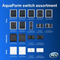 Întrerupător REV AquaForm - Întrerupător cap scară pentru spații umede, IP44, montaj aparent, gri 10