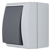 Întrerupător REV AquaForm - Întrerupător cap scară pentru spații umede, IP44, montaj aparent, gri 1