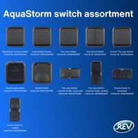REV AquaStorm Kontrollschalter Nedves Helyiség Kapcsoló IP55 Egypólusú Felületre Szerelhető Antracit 9