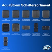 REV AquaStorm Kontrollschalter Nedves Helyiség Kapcsoló IP55 Egypólusú Felületre Szerelhető Antracit 8