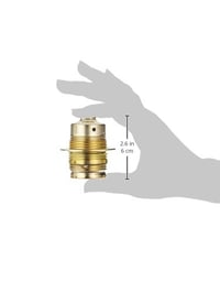 Adaptor dulie E27 REV, suport bec din metal, culoare cupru, pentru becuri cu filet până la 100W 3