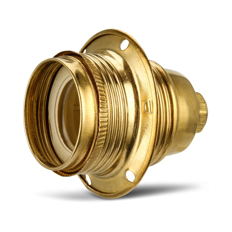 Adaptor dulie E27 REV, suport bec din metal, culoare cupru, pentru becuri cu filet până la 100W