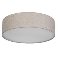 REV LED stropna svjetiljka okrugla 40 cm s platnenim sjenilom u vintage stilu boje krtice za spavaću i dnevnu sobu toplo bijelo svjetlo 1