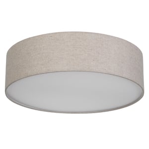 REV LED stropna svjetiljka okrugla 40 cm s platnenim sjenilom u vintage stilu boje krtice za spavaću i dnevnu sobu toplo bijelo svjetlo