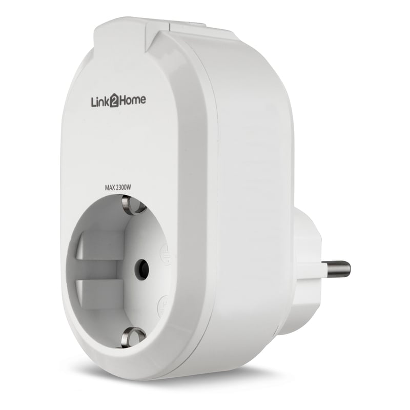 Adaptor Inteligent WiFi cu Temporizator REV Link2Home, Priză Programabilă pentru Casă Inteligentă, Alb