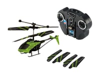 RC helikoptéra Revell Control 23829 Streak – 2-kanálové IR diaľkové ovládanie, gyroskop, efekt svietenia v tme, na vnútorné použitie, zelená/čierna, 15 cm 5
