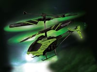 RC helikoptéra Revell Control 23829 Streak – 2-kanálové IR diaľkové ovládanie, gyroskop, efekt svietenia v tme, na vnútorné použitie, zelená/čierna, 15 cm 6