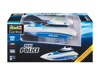 RC policajný čln Revell Control 24138, 2,4 GHz, diaľkovo ovládaný čln s 2 elektromotormi a Li-Ion batériou, 34,5 cm, pre deti aj dospelých 2