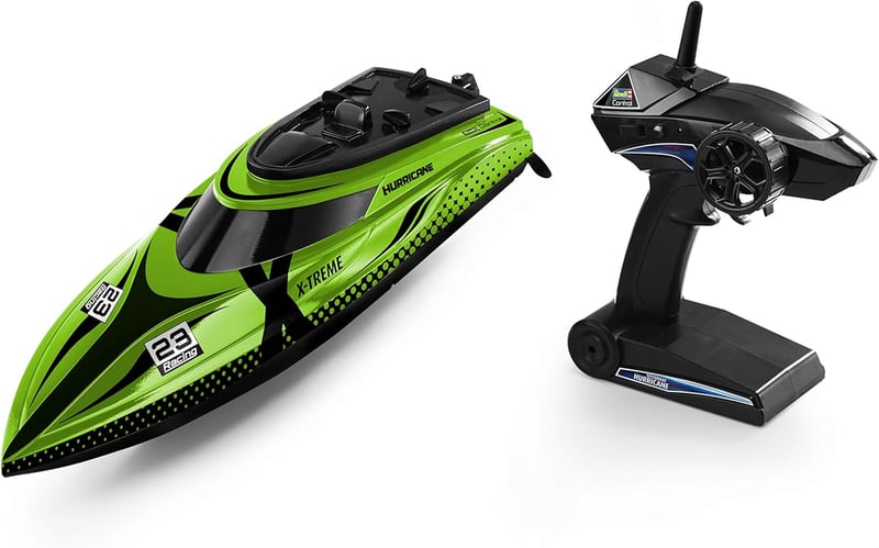 Revell Control X-Treme Hurricane távirányítós motorcsónak, 45 km/h sebesség, 2.4 GHz, 46 cm, zöld/fekete, 7 éves kortól
