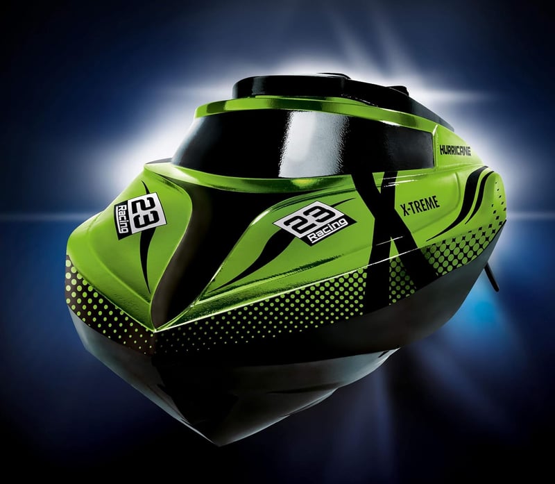 Revell Control X-Treme Hurricane távirányítós motorcsónak, 45 km/h sebesség, 2.4 GHz, 46 cm, zöld/fekete, 7 éves kortól