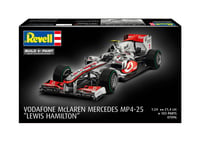 Model auta Revell Vodafone McLaren Mercedes MP4-25 L. Hamilton, strieborná stavebnica pretekárskeho auta 2