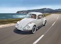 Plastový model auta Revell Volkswagen VW Beetle 1968, mierka 1:32, úroveň 3, pre pokročilých modelárov, bez lepidla a farieb 10