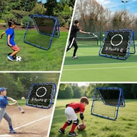 RevFit Labdarúgó Visszapattanó Hálóval - 80/100/120cm Állítható Edzőhálózat 5