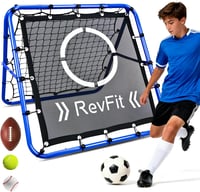 RevFit Labdarúgó Visszapattanó Hálóval - 80/100/120cm Állítható Edzőhálózat 1